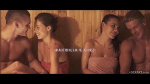 ХХХ видео №4629 (22:09) - брюнеточки, сосущие девушки, русский секс, на диване.
